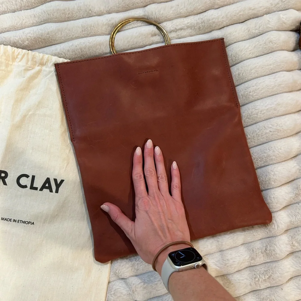 Parker Rich Brown Leather Tote - Picture 6 of 8